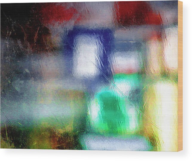 Green Wood Print featuring the photograph Abstraction by Prakash Ghai