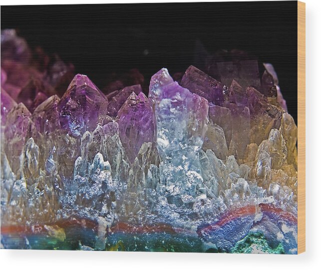 Amethyst Wood Print featuring the photograph Amethyst by Jim DeLillo