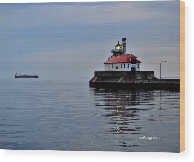 Lighthouse Wood Print featuring the photograph Anchored by Susie Loechler
