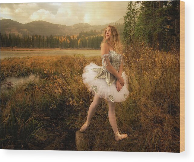 Ballet Wood Print featuring the photograph Autumn Fairy by Dave Koch