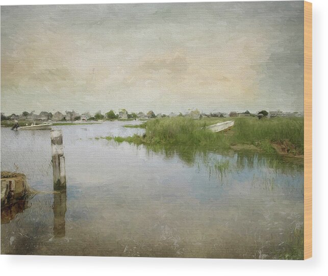 Boat Wood Print featuring the photograph Basin Skiff by Karen Lynch
