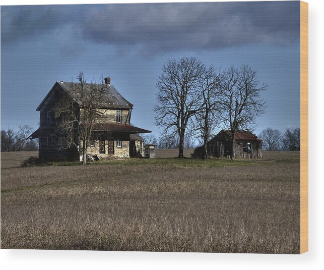 Abandoned Wood Print featuring the photograph Better Days by Bob Geary