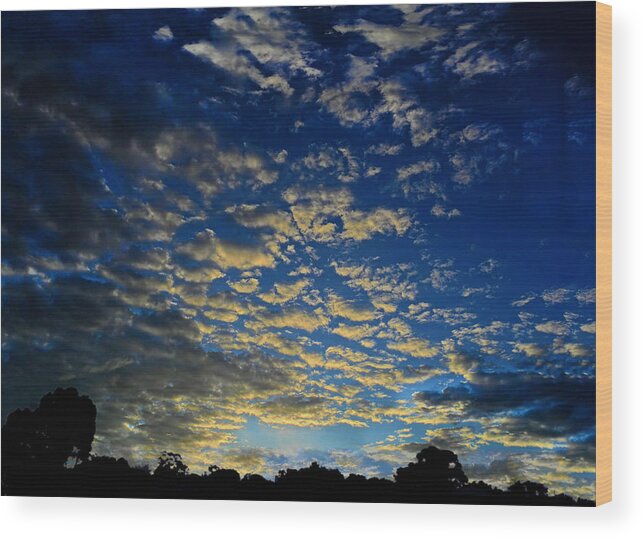 Sunset Wood Print featuring the photograph Boojum Sunset by Mark Blauhoefer