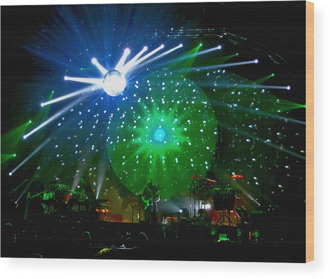 Pink Floyd Wood Print featuring the photograph Brit Floyd Space and Time World Tour 2015.6 by Tanya Filichkin