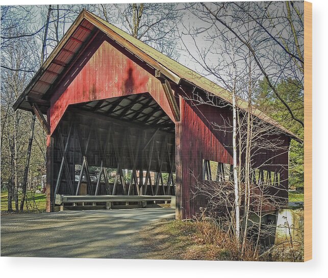 Brookdale Bridge Wood Print featuring the photograph Brookdale Bridge by Robert Mitchell