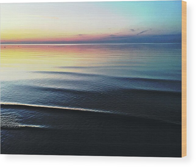 Calm Wood Print featuring the photograph Calm And Sea by Tinto Designs