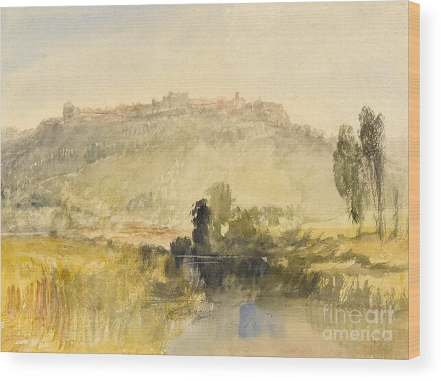 Turner Wood Print featuring the painting Carisbrooke Castle by Joseph Mallord William Turner