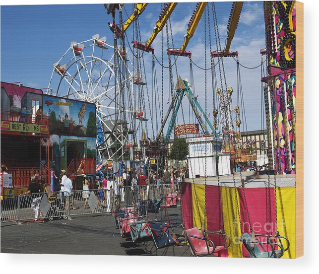 Carnival Wood Print featuring the photograph Carnival Starts Today by Mary Capriole