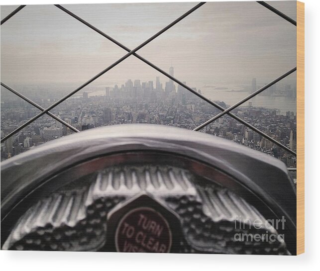 Photography Wood Print featuring the photograph City View by MGL Meiklejohn Graphics Licensing