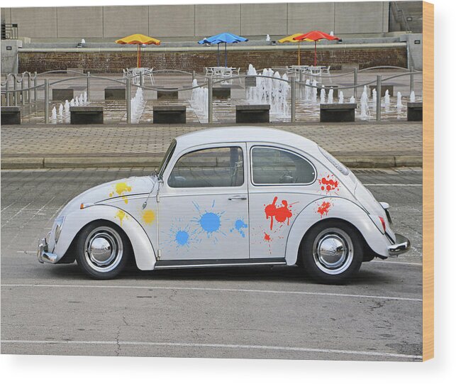 Vw Wood Print featuring the photograph Color Bug by Christopher McKenzie