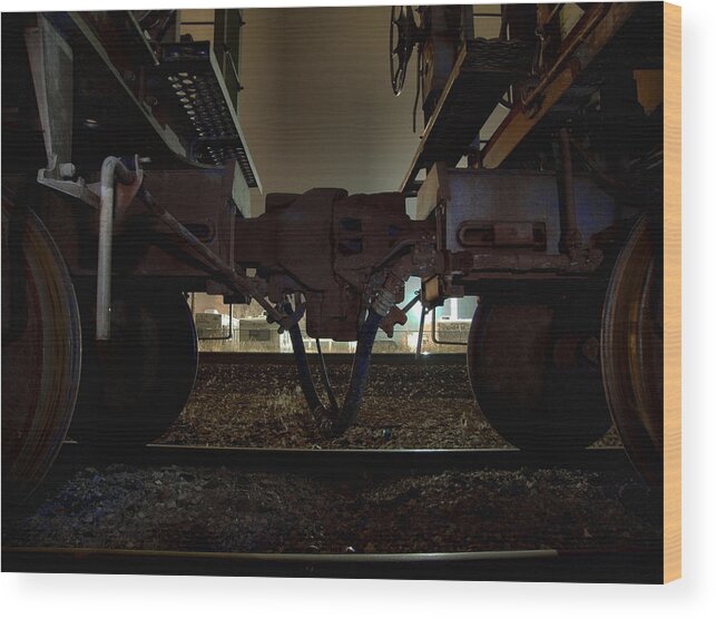 Train Wood Print featuring the photograph Coupling by Scott Hovind
