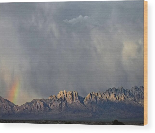 Mountain Wood Print featuring the photograph Evening Drama Over The Organs by Kurt Van Wagner