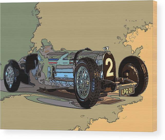 Racer Wood Print featuring the photograph Grand Prix Racer by James Rentz