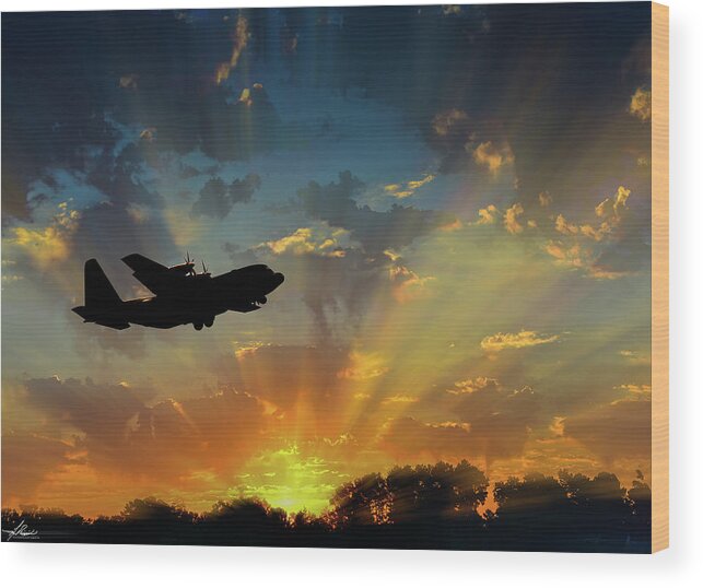 2017-05-09 Wood Print featuring the photograph Hercules in the Morning by Phil And Karen Rispin