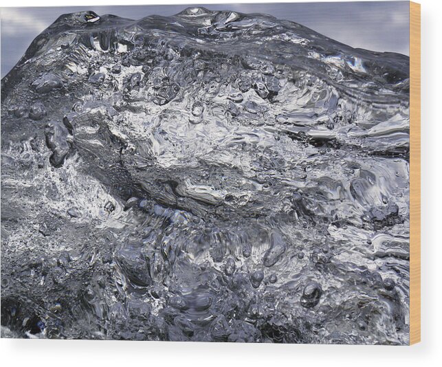 Ice Wood Print featuring the photograph Ice Mountain 1 by Sami Tiainen