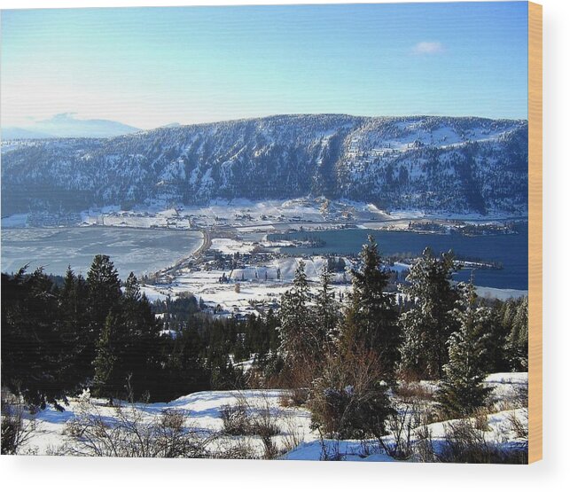 Oyama Wood Print featuring the photograph Jewel Of The Okanagan by Will Borden