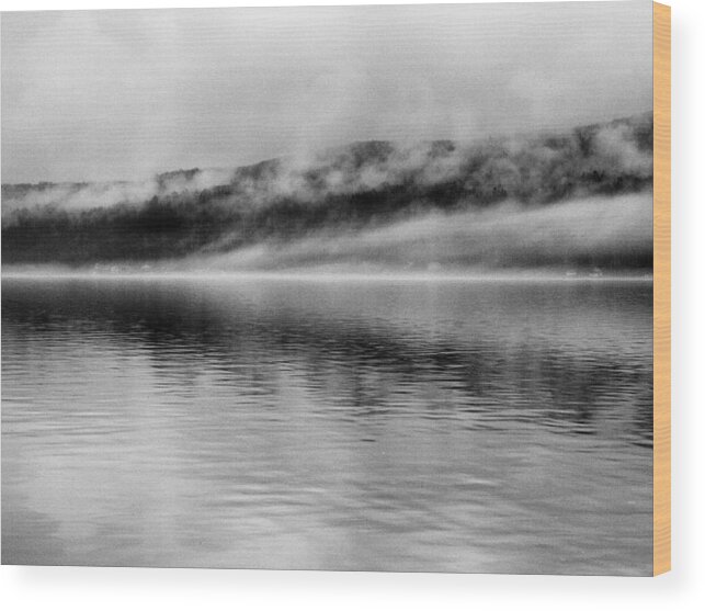 Keuka Lake Wood Print featuring the photograph Keuka Mists by Joshua House