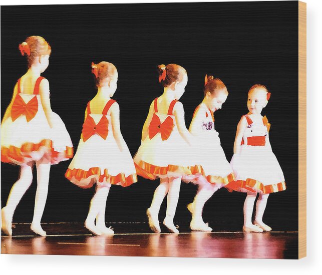 Ballet Wood Print featuring the photograph Le Petite Ballet by Margie Avellino