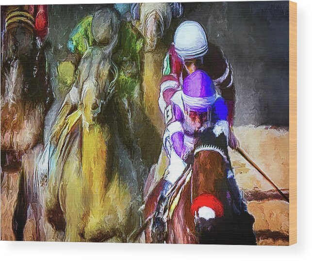 Nyquist Wood Print featuring the painting Nyquist by Rick Mosher