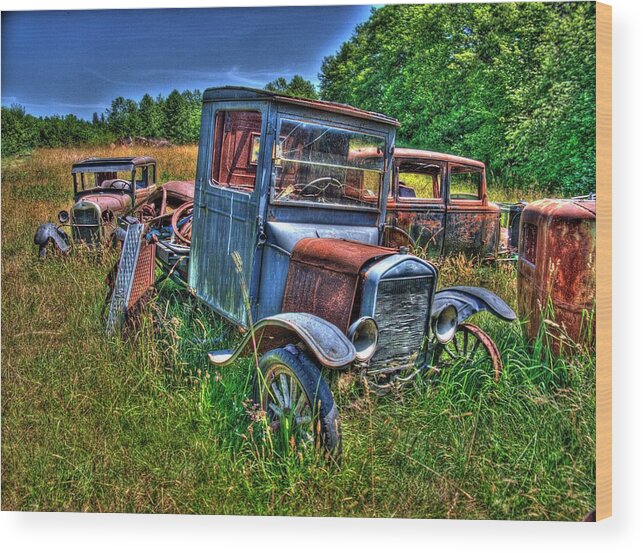 Car Wood Print featuring the photograph Old Truck 6 by Lawrence Christopher