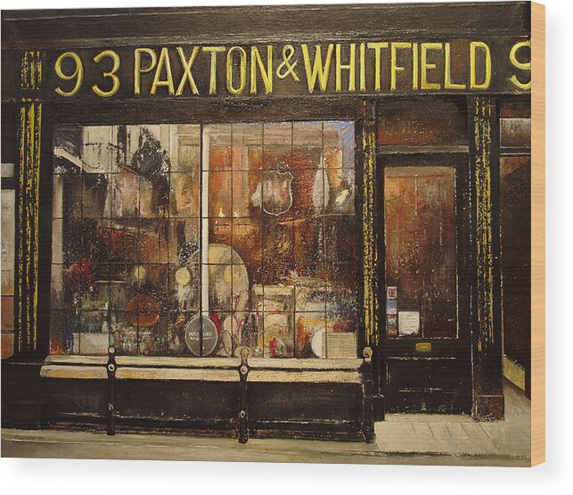 Paxton Wood Print featuring the painting Paxton Whitfield .London by Tomas Castano
