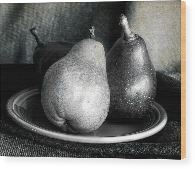 Fruit Wood Print featuring the photograph Pears by Sandra Selle Rodriguez