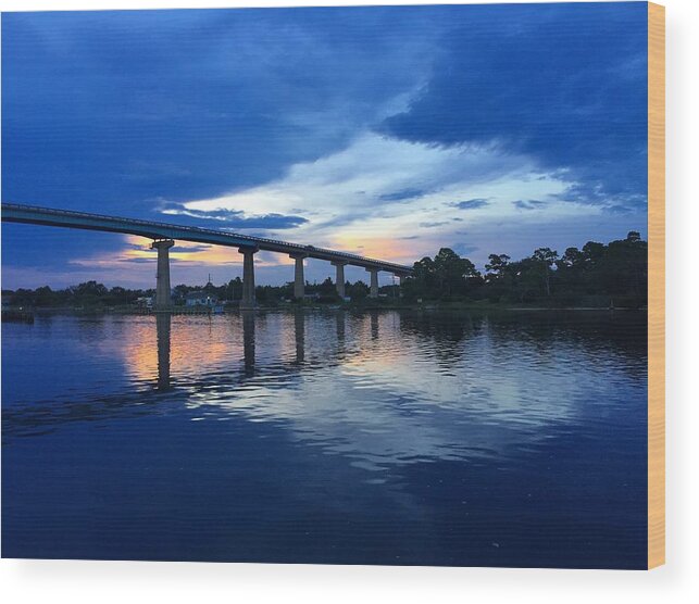 Bridge Wood Print featuring the photograph Perdido Key Bridge by Richie Parks