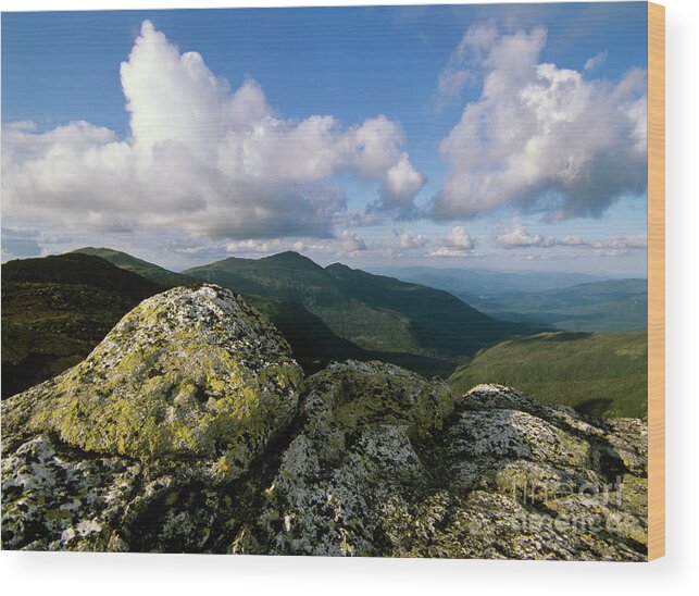 Hike Wood Print featuring the photograph Presidential Range - White Mountains New Hampshire #2 by Erin Paul Donovan