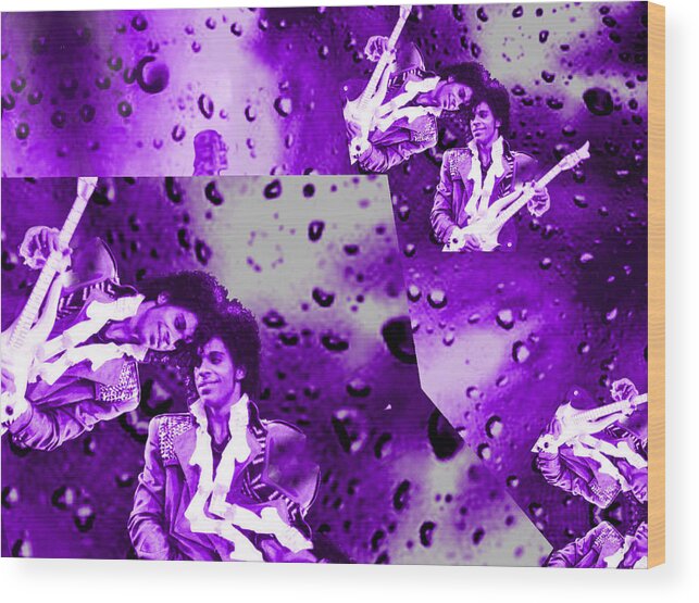 #abstracts #acrylic #artgallery # #artist #artnews # #artwork # #callforart #callforentries #colour #creative # #paint #painting #paintings #photograph #photography #photoshoot #photoshop #photoshopped Wood Print featuring the digital art Purple Rain by The Lovelock experience