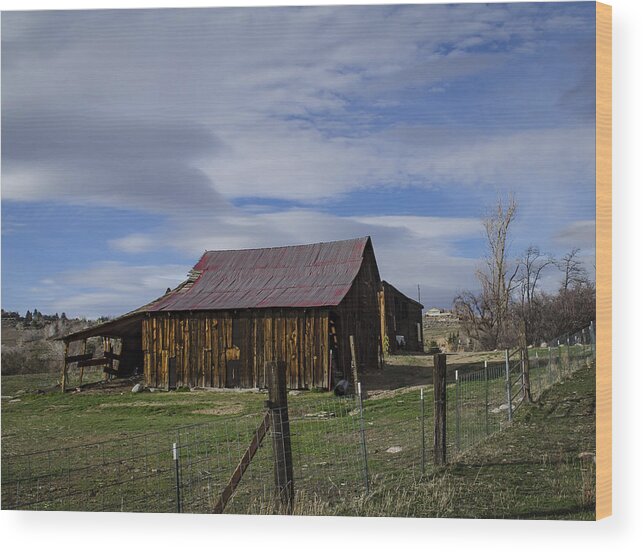 Reno Wood Print featuring the photograph Reno Barn 2 by Rick Mosher