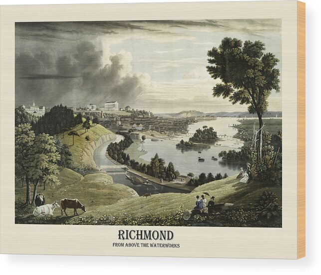 Richmond Wood Print featuring the photograph Richmond 1834 by Andrew Fare