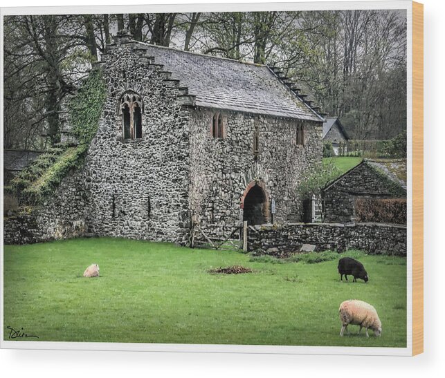Stone Estate Wood Print featuring the photograph Scottish Estate by Peggy Dietz