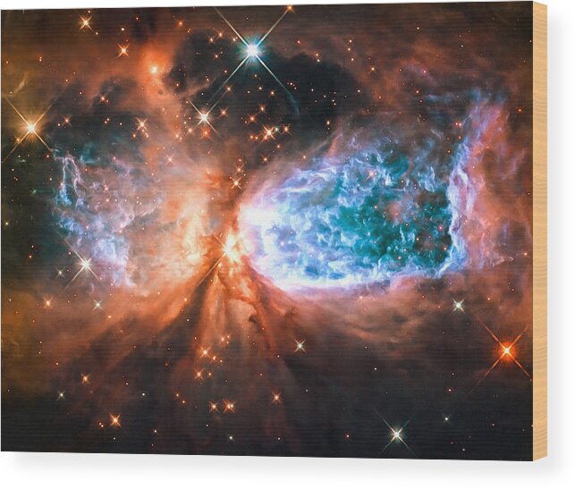 Cygnus Wood Print featuring the photograph Space image Cygnus The Swan by Matthias Hauser