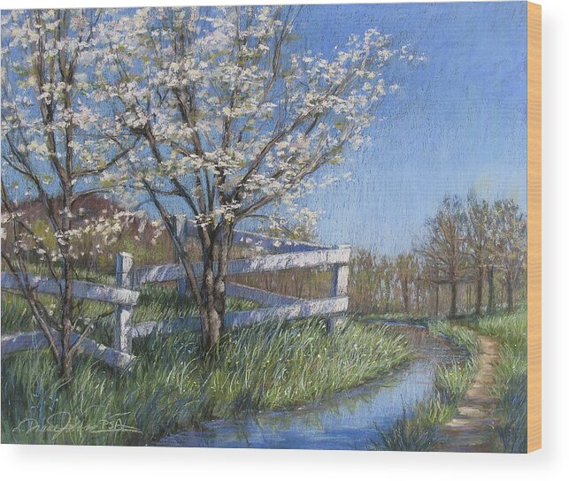 Pastel Painting Wood Print featuring the painting Spring Fare by L Diane Johnson