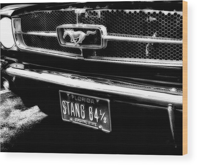 Mustang Wood Print featuring the photograph Stang by Ken Krolikowski