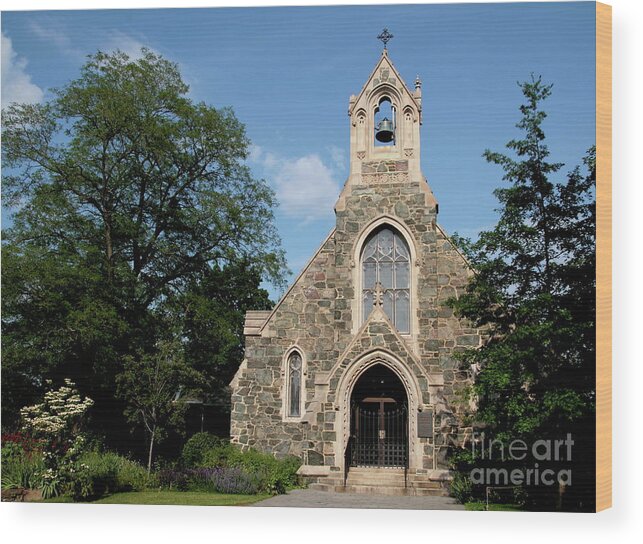Stone Chapel Wood Print featuring the photograph Stone Chapel by Jonathan Harper