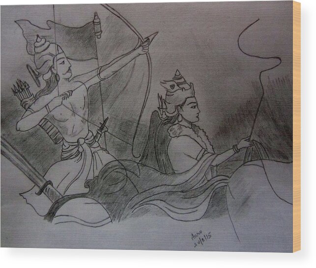 Krishna and Arjuna Paintings by Anup Mehta - Artist.com