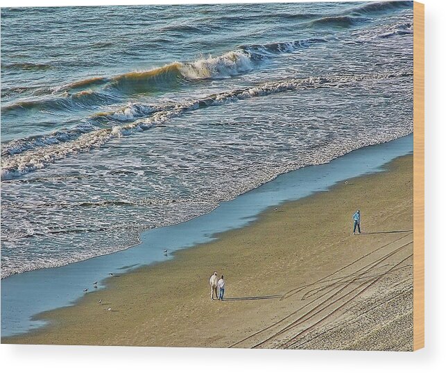 Nature Wood Print featuring the photograph The Ocean is Part of Who I Am by Rhonda McDougall