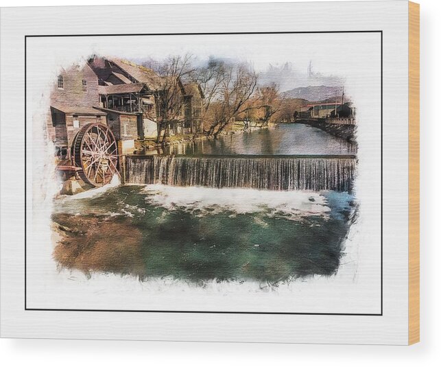 Water Wood Print featuring the photograph The Old Mill by Ches Black
