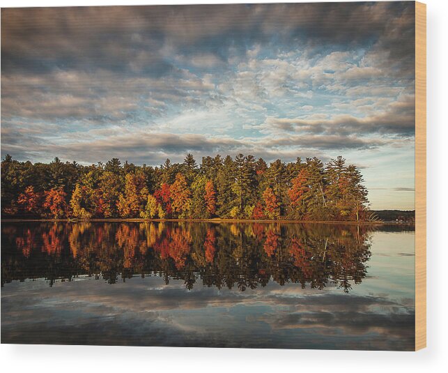 Fall Wood Print featuring the photograph Trapp's Point by Benjamin Dahl