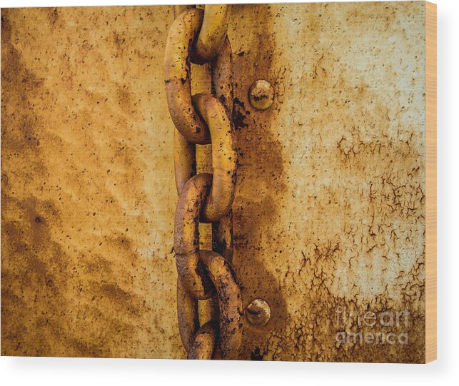 Rust Wood Print featuring the photograph Unbroken Chain by George Kenhan