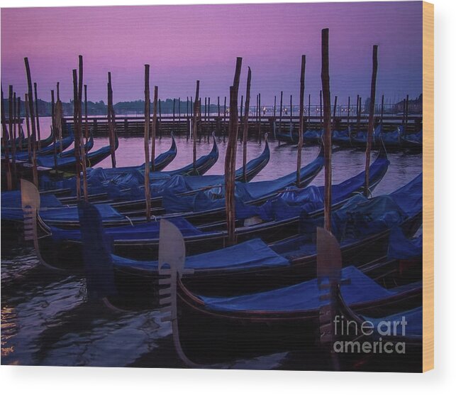 Venice Wood Print featuring the photograph Venetian Dawn by Doug Sturgess