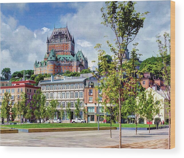 Quebec City Wood Print featuring the photograph Vieux-Port by David Thompsen