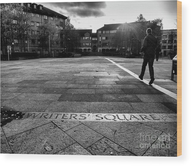Attraction Wood Print featuring the photograph Writers' Square, Belfast  by Jim Orr