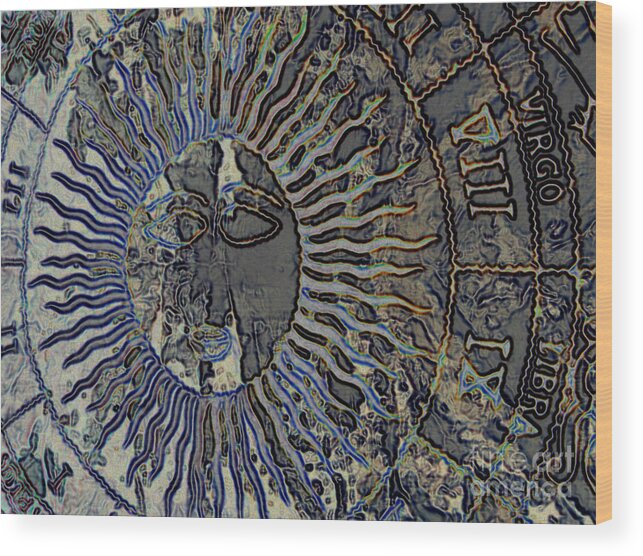 Zodiac Wood Print featuring the photograph Zodiac Sun by Roxy Riou