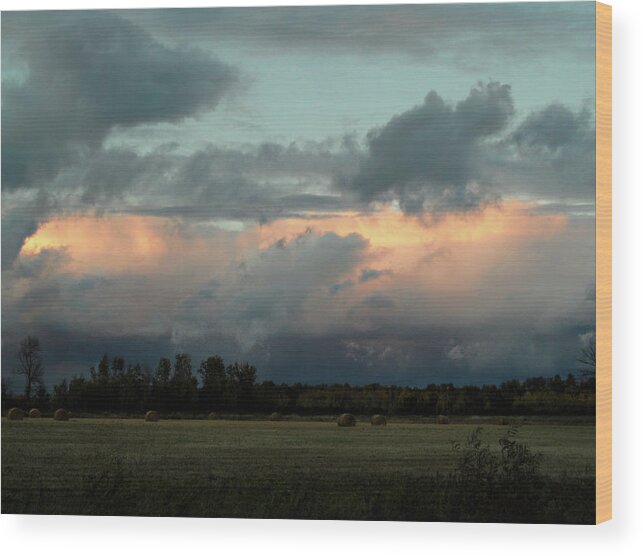 Colossal Country Clouds Wood Print featuring the photograph Colossal Country Clouds #5 by Cyryn Fyrcyd