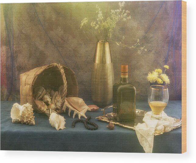 Fruits Wood Print featuring the photograph Still Life With Mood #8 by Ustinagreen