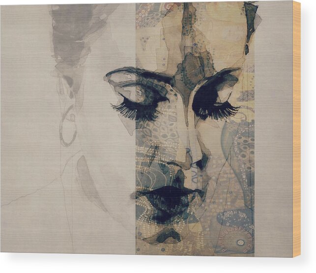 Adele Wood Print featuring the photograph Adele - Hello by Paul Lovering