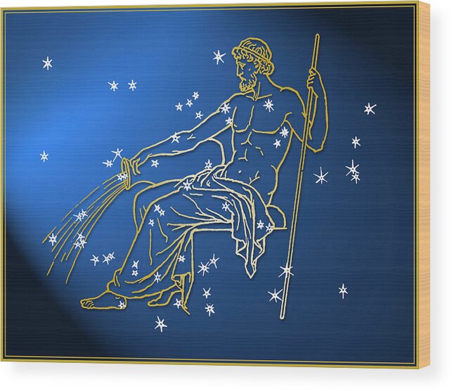 Constellation Wood Print featuring the photograph Aquarius by Tetra Images