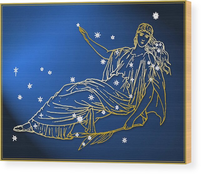 Constellation Wood Print featuring the photograph Aries Astrological Sign by Tetra Images